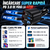 ÎNCĂRCĂTOR AUTO RETRACTABIL 4-ÎN-1
