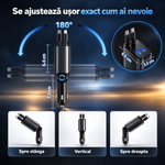 ÎNCĂRCĂTOR AUTO RETRACTABIL 4-ÎN-1